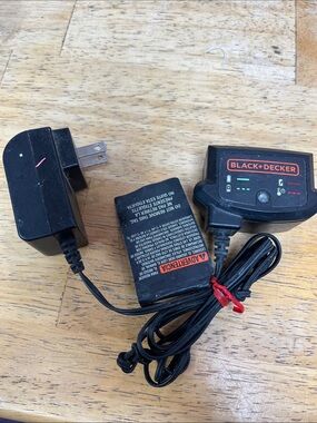 Black & Decker Black Corded Battery Charger with AC Adapter